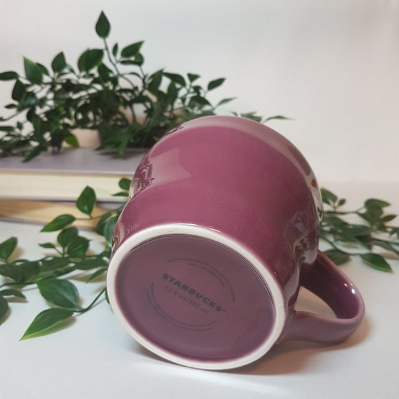 Starbucks 2014 Plum Purple Swirl Mug Teacup 2014 Starbucks Plum Purple Mug - Picture 4 of 13